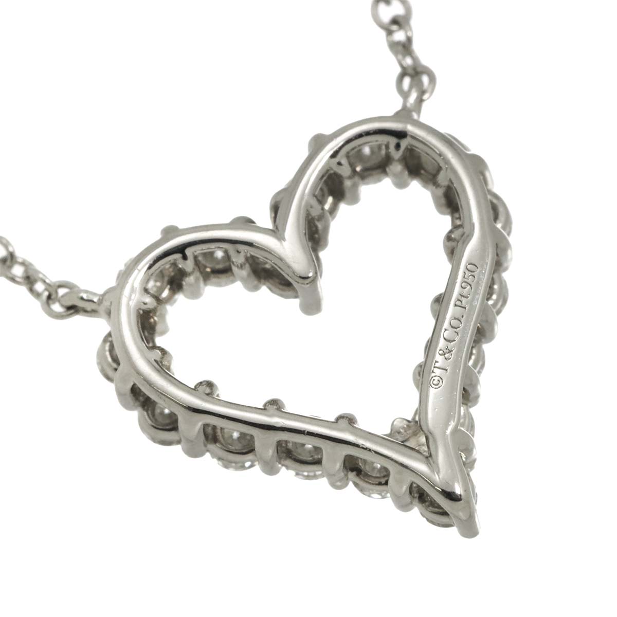 Sentimental Heart Diamond Necklace Platinum