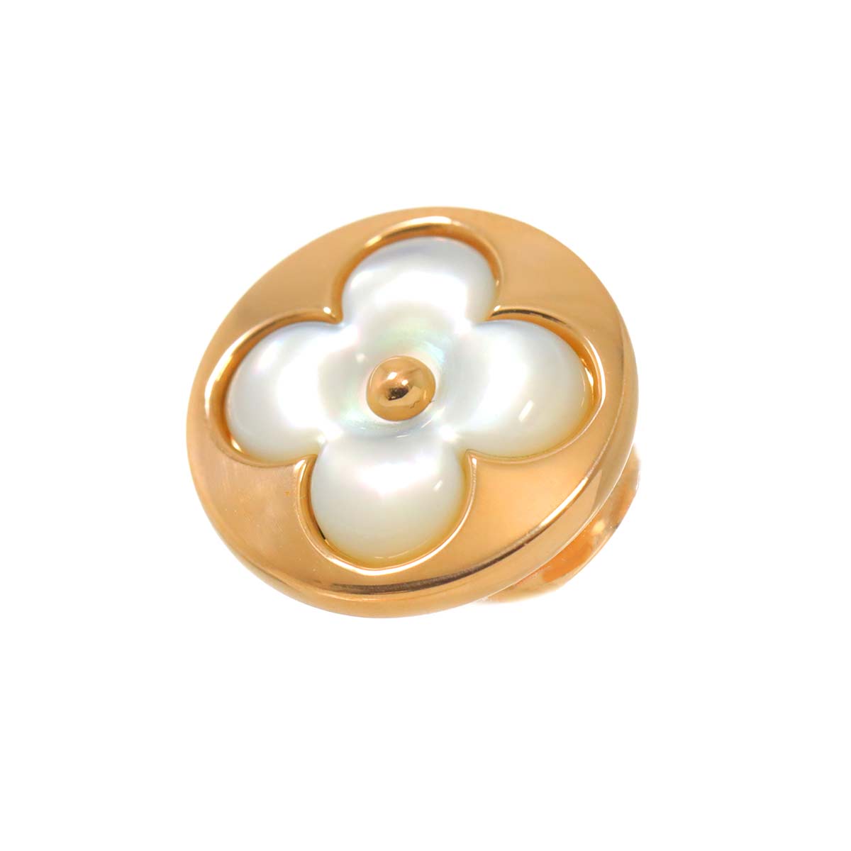 Blossom MOP Earring Pierced 18K PG 750 One Piece only