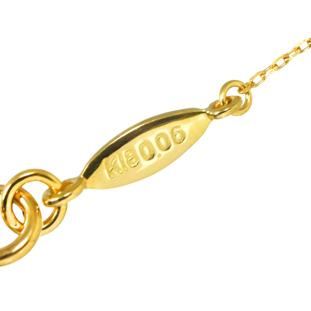 pineapple Diamond 0.06ct Necklace 18K Yellow Gold 750