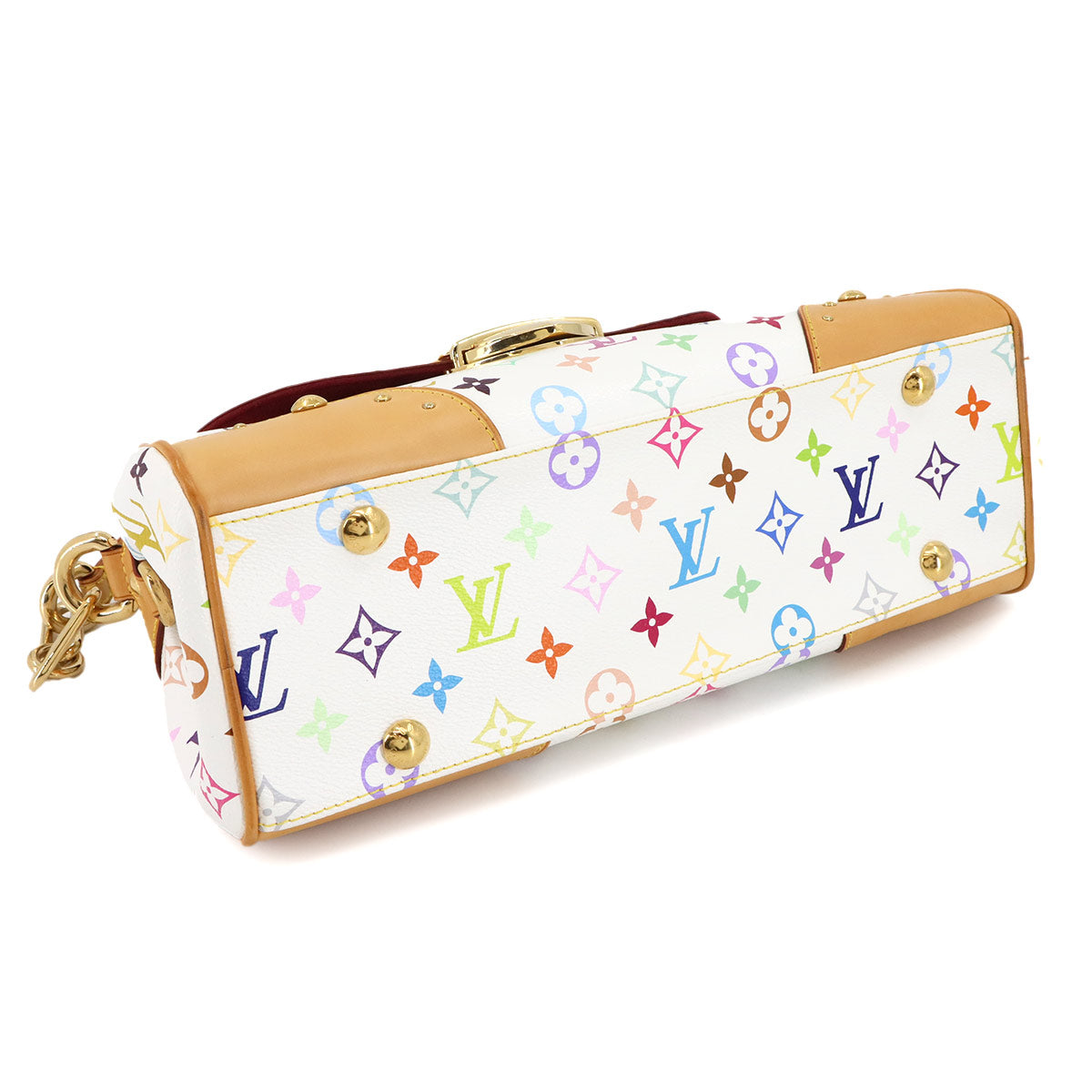 Monogram Multicolor Beverly MM Shoulder Bag Blanc M40203