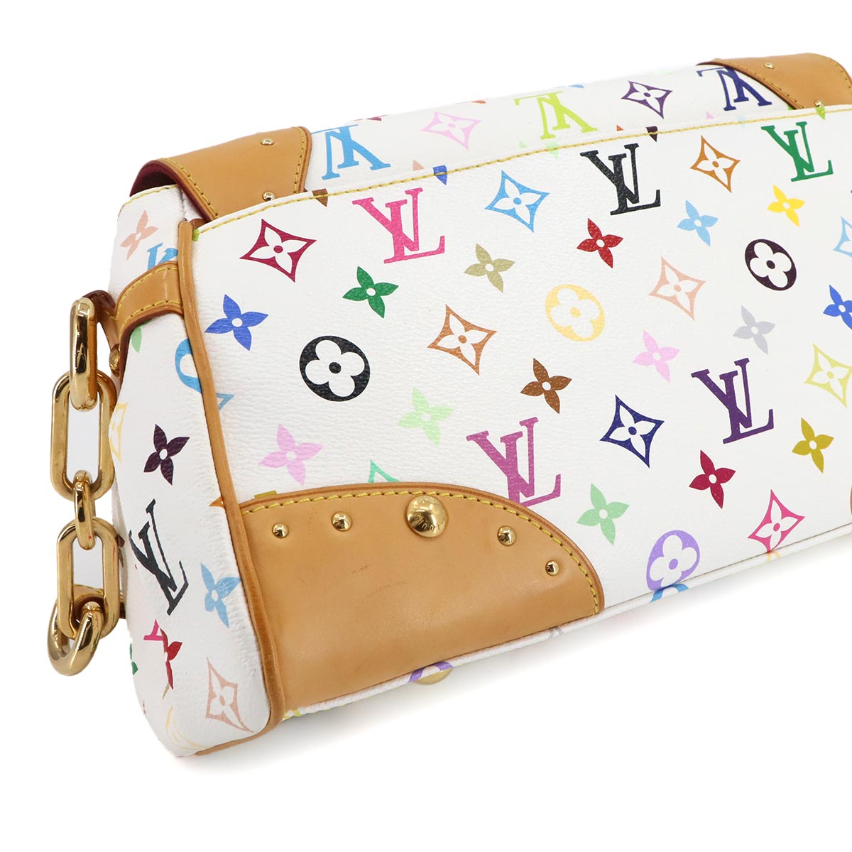 Monogram Multicolor Beverly MM Shoulder Bag Blanc M40203