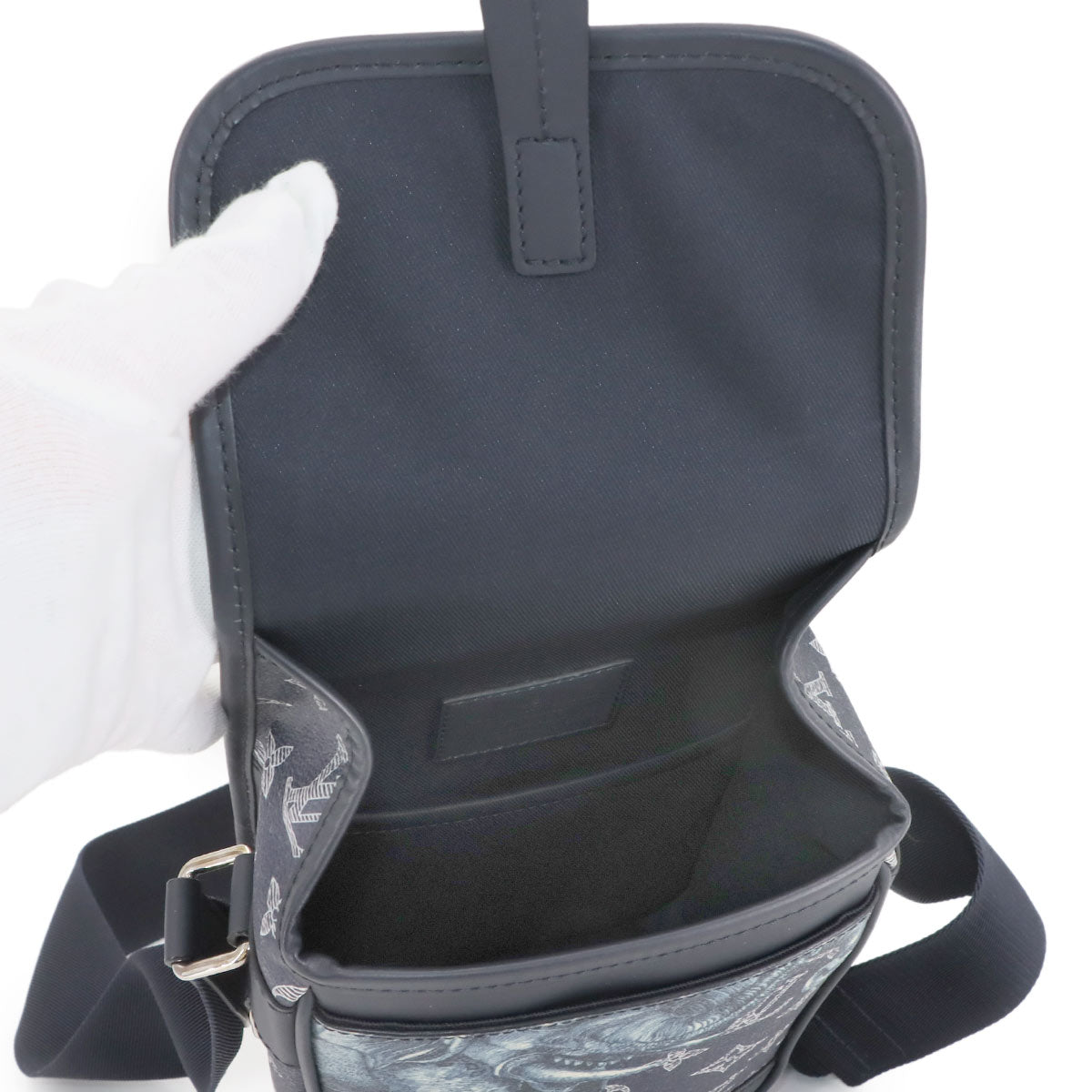 Monogram Savanna Messenger BB Shoulder Bag Navy M54247