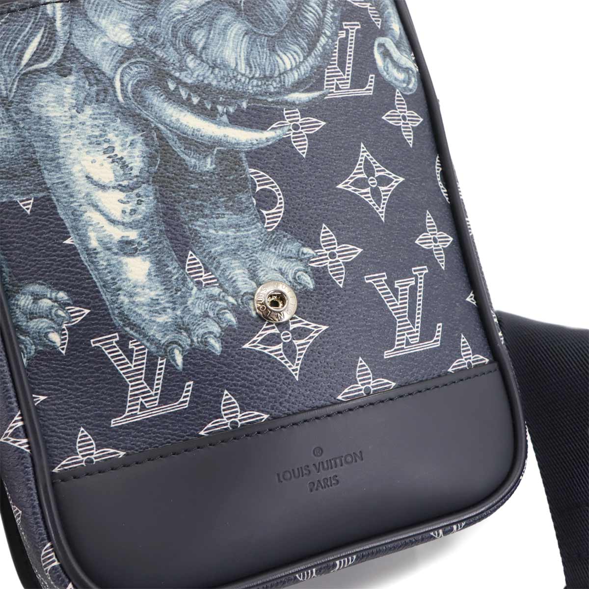 Monogram Savanna Messenger BB Shoulder Bag Navy M54247