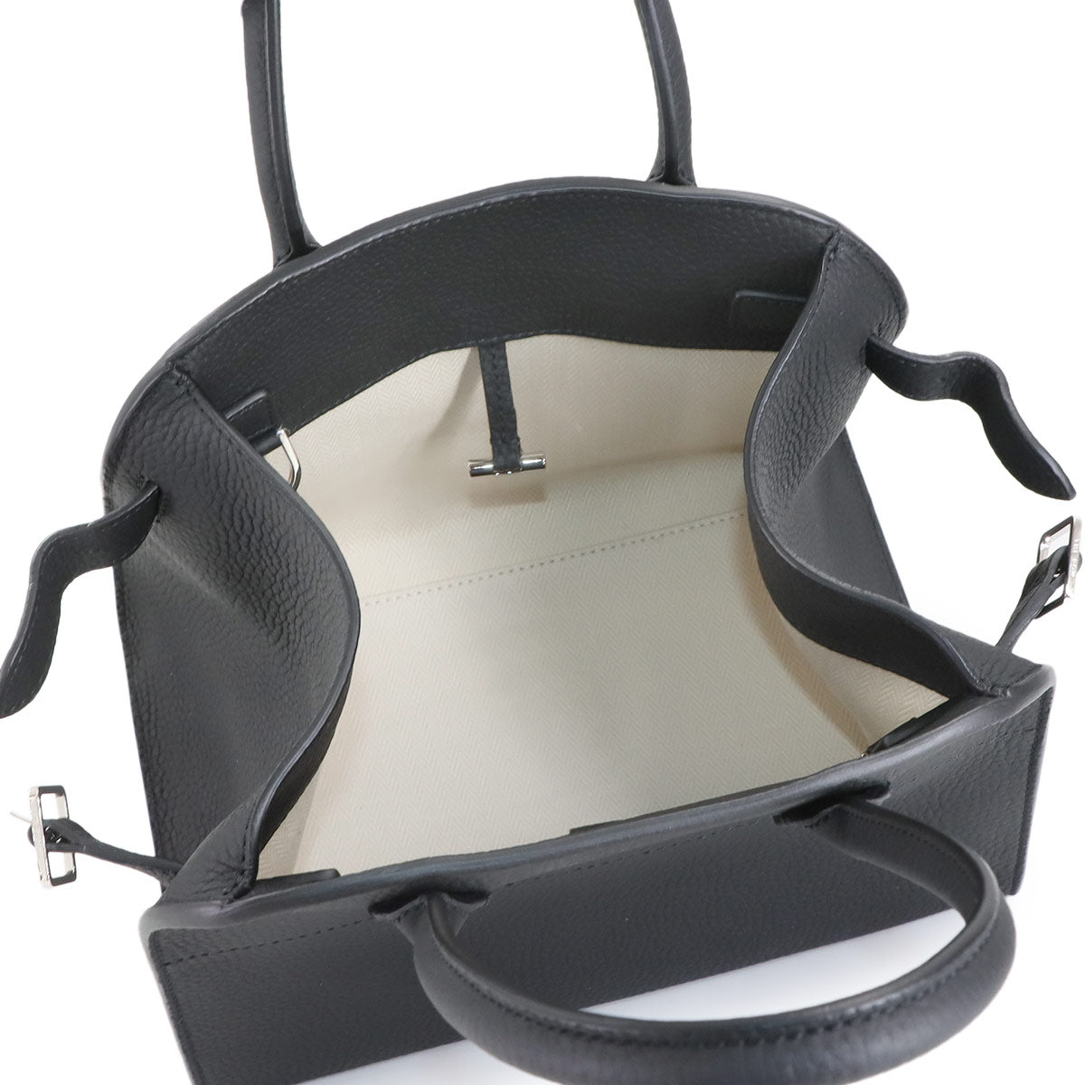 Margaux 10 Hand Shoulder Bag Leather Black W1190L133