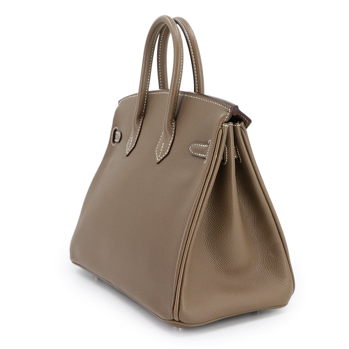 Birkin 25 Veau Epsom Etoupe Hand Bag Purse