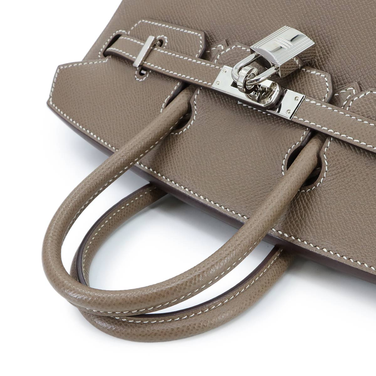 Birkin 25 Veau Epsom Etoupe Hand Bag Purse