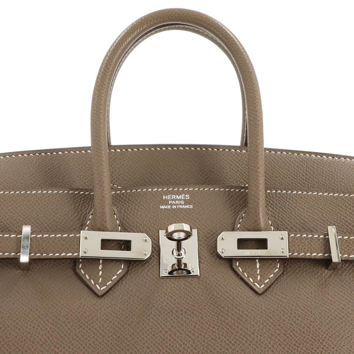 Birkin 25 Veau Epsom Etoupe Hand Bag Purse