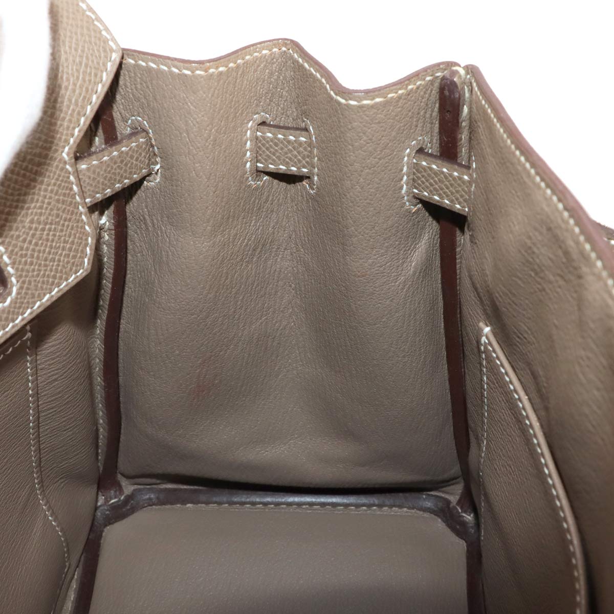 Birkin 25 Veau Epsom Etoupe Hand Bag Purse