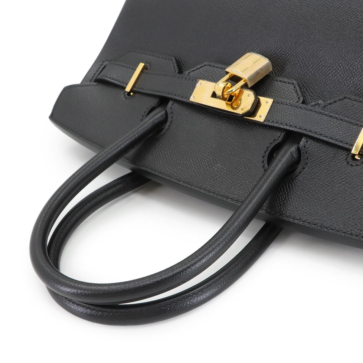 Birkin 30 Epsom Black Hand Bag Purse