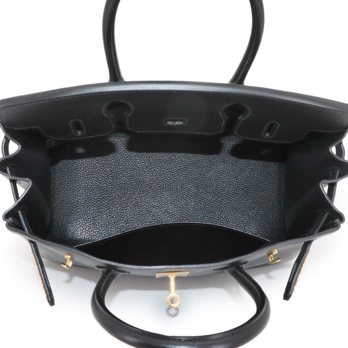 Birkin 30 Epsom Black Hand Bag Purse