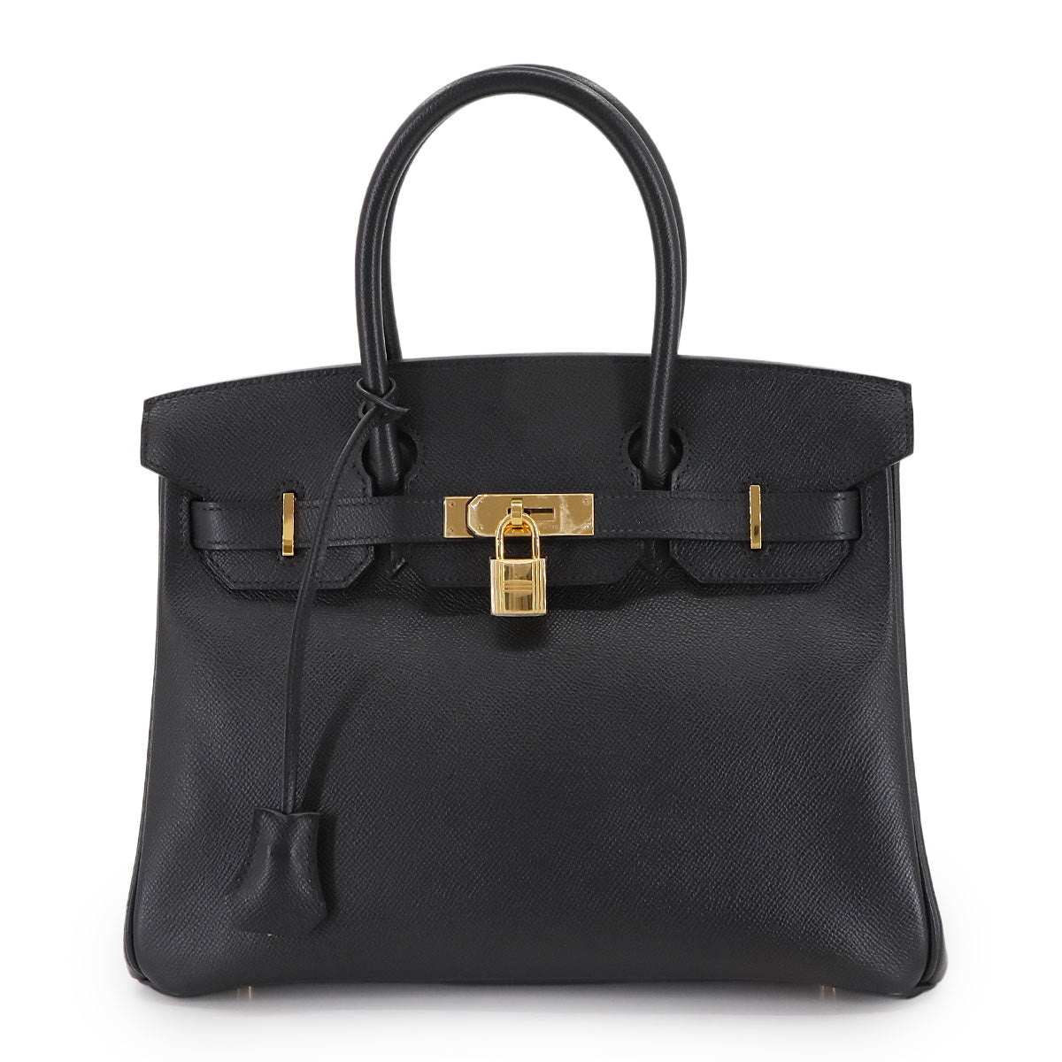 Birkin 30 Epsom Black Hand Bag Purse
