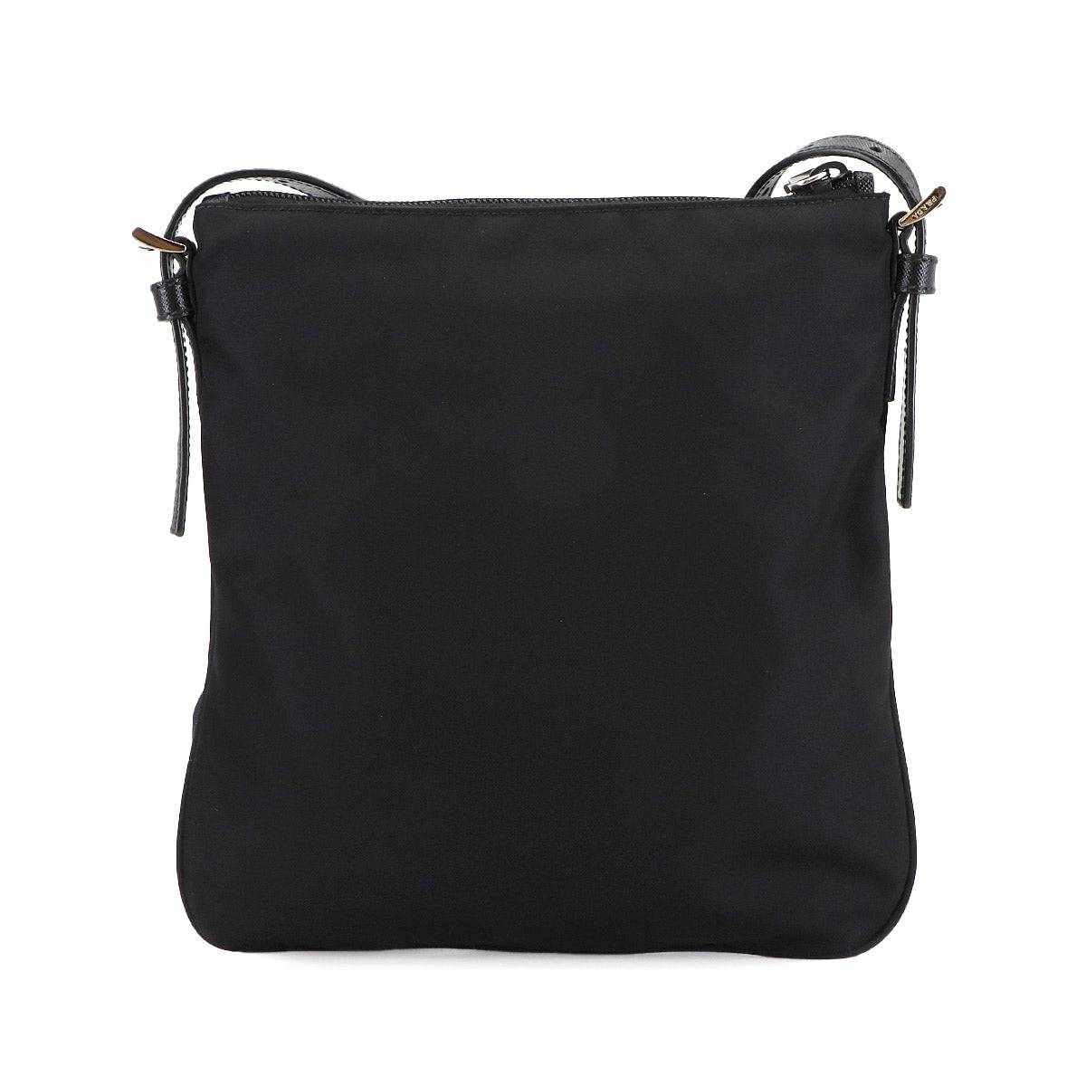 Shoulder Bag Nylon Saffiano Leather Nero Black 2VH124 Purse