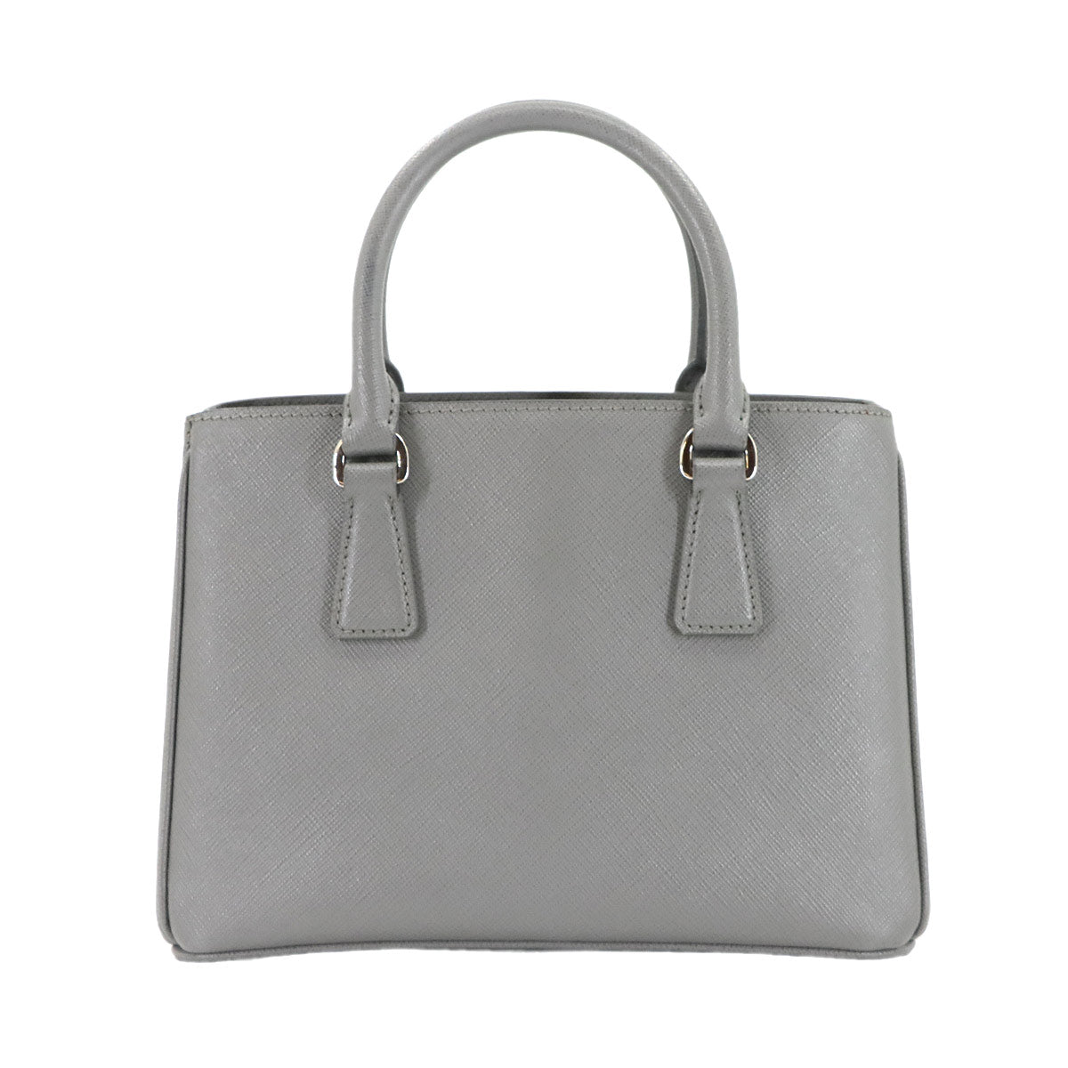 Galleria Mini Hand Shoulder Bag Saffiano Leather Gray 1BA296