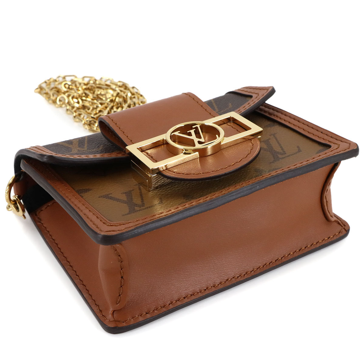 Monogram Reverse Pico Dauphine Chain Shoulder Bag M82749