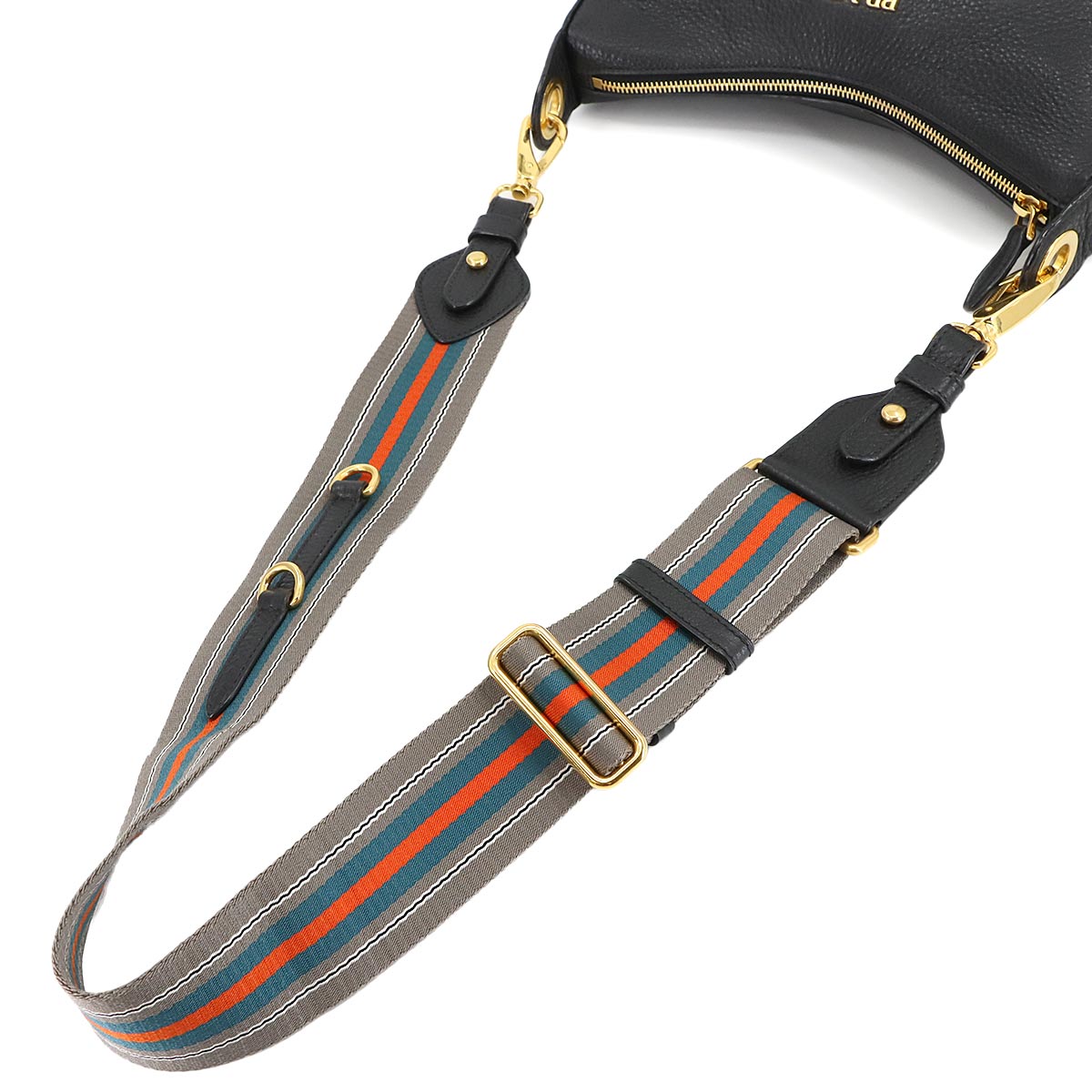 Shoulder Bag Leather Nero Black 1BC052 Purse