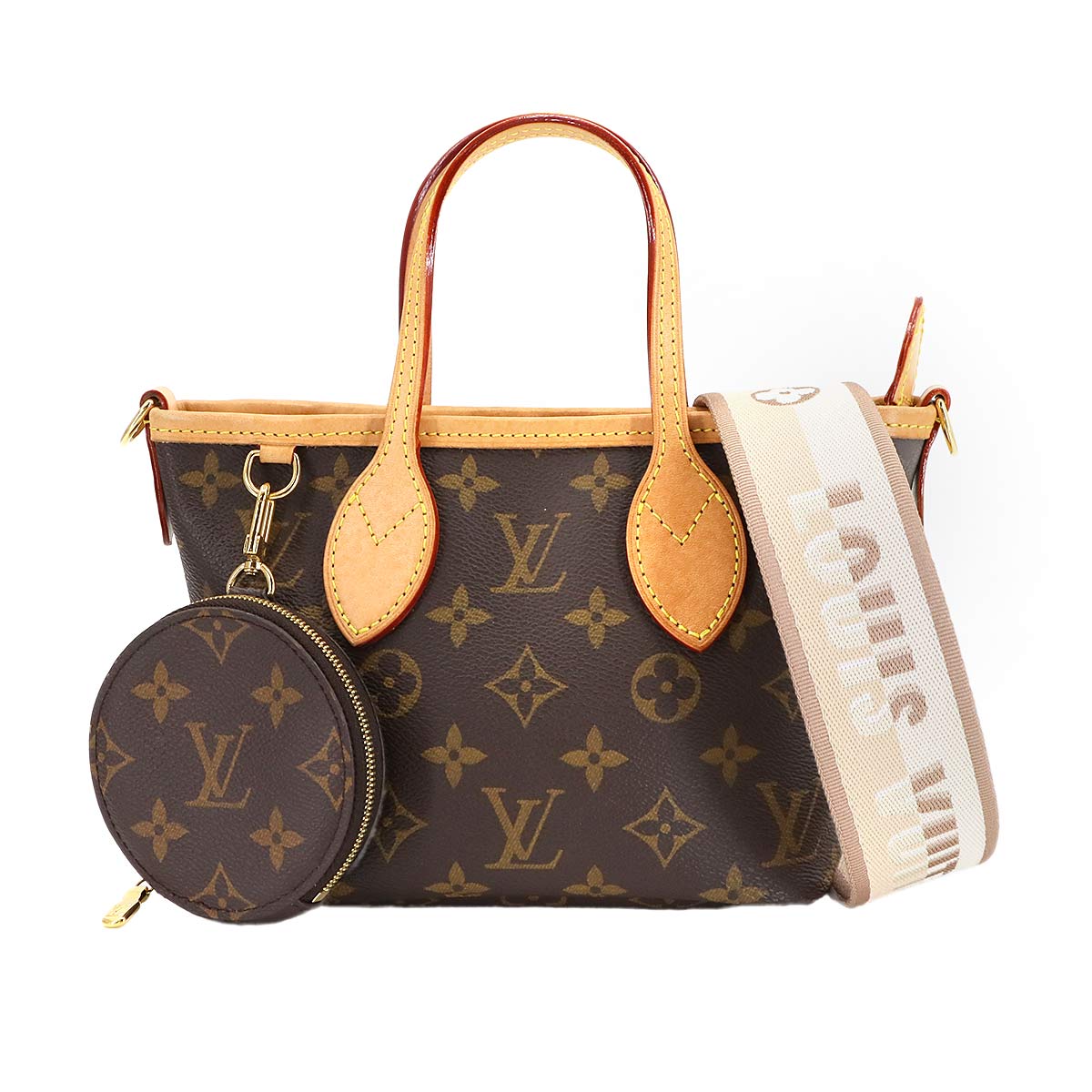 Monogram Neverfull BB Tote Shoulder Bag Brown M46705
