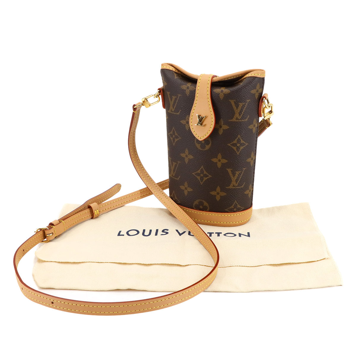 Monogram Fold Me Pouch Shoulder Bag Brown M80874