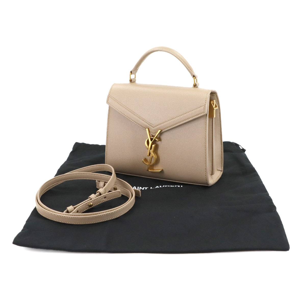 Cassandra Top handle Mini Hand Shoulder Bag Beige