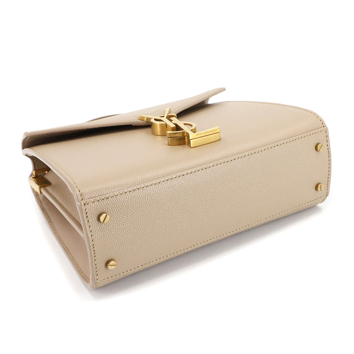 Cassandra Top handle Mini Hand Shoulder Bag Beige