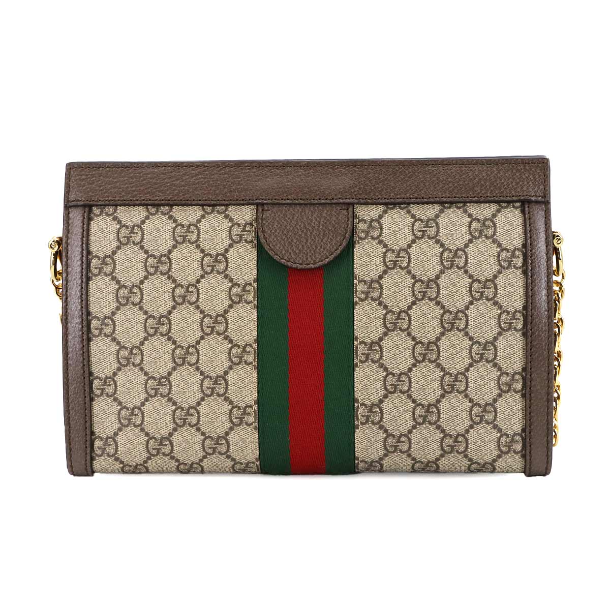 Ophidia Small Shoulder Bag GG Supreme Leather Beige 503877