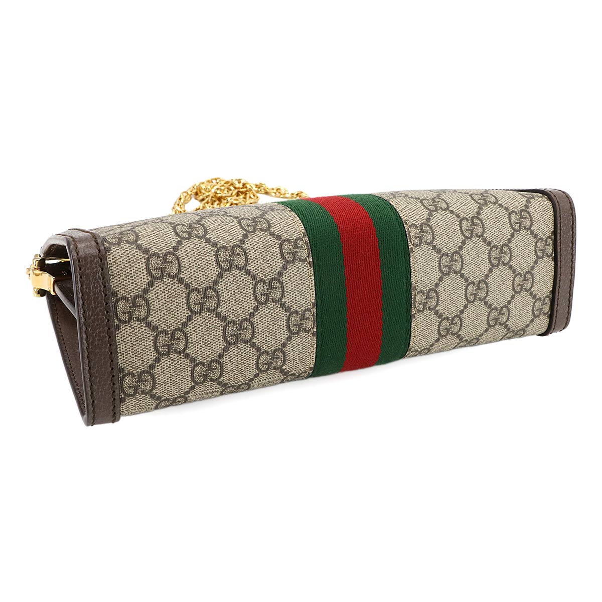 Ophidia Small Shoulder Bag GG Supreme Leather Beige 503877