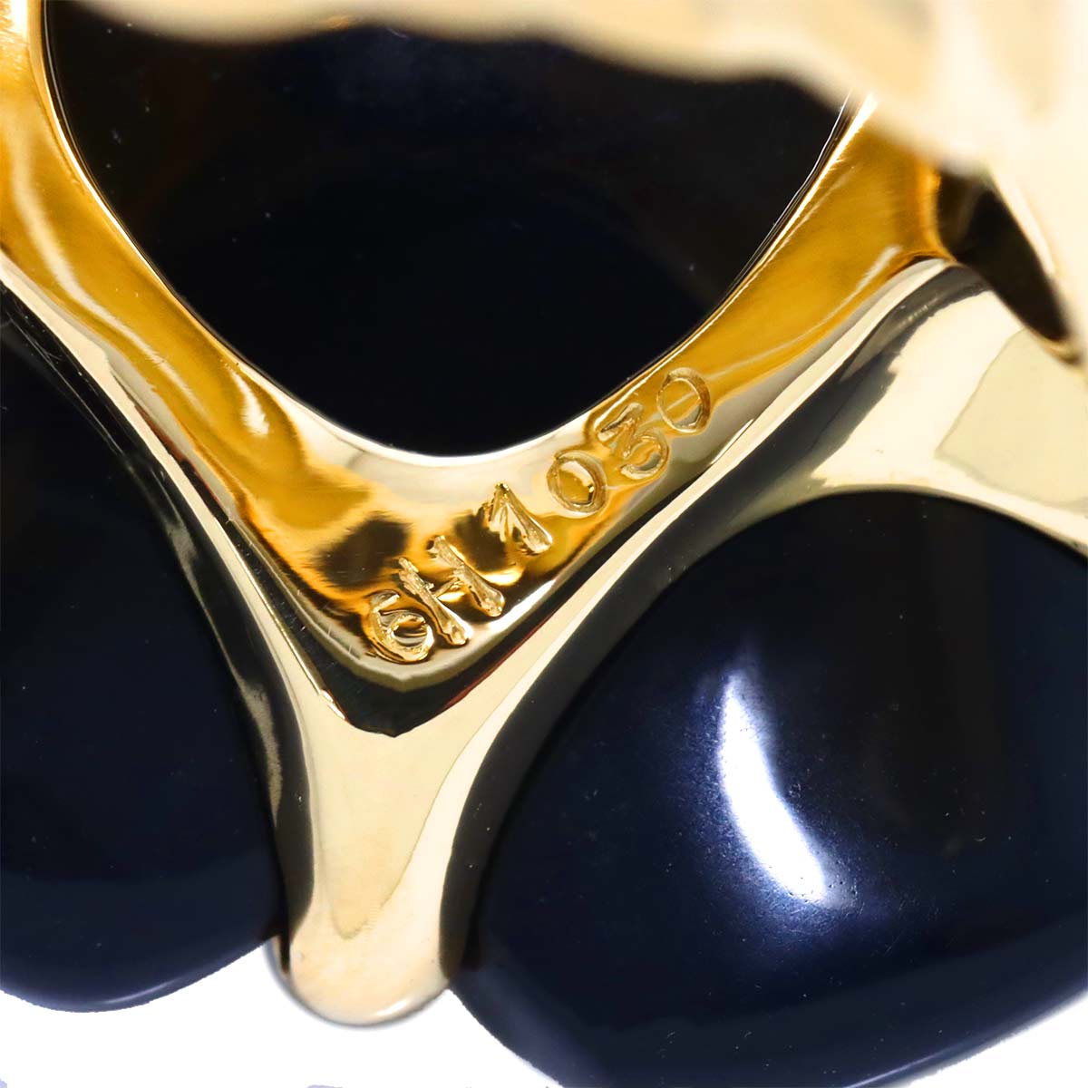 Camellia LM Onyx Ring 18K YG 750 Size6.75(US)