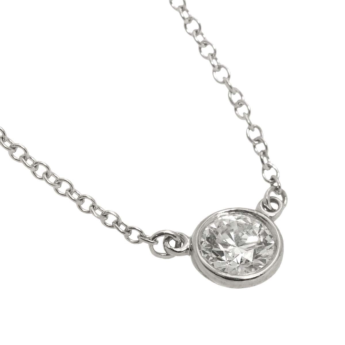 By The Yard Diamond 0.19ct G/IF/3EX Necklace Platinum