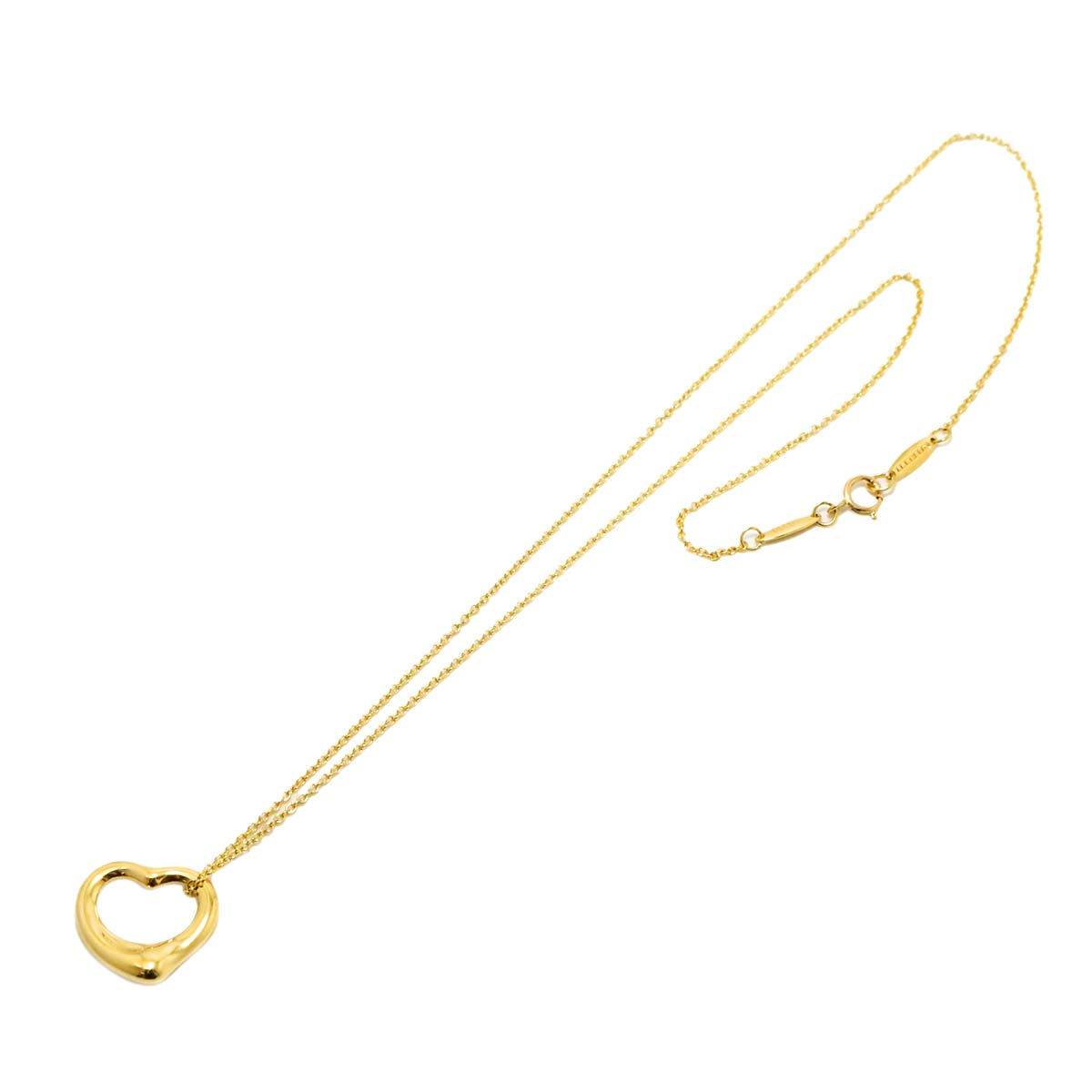 Open Heart Necklace 18K Yellow Gold 750