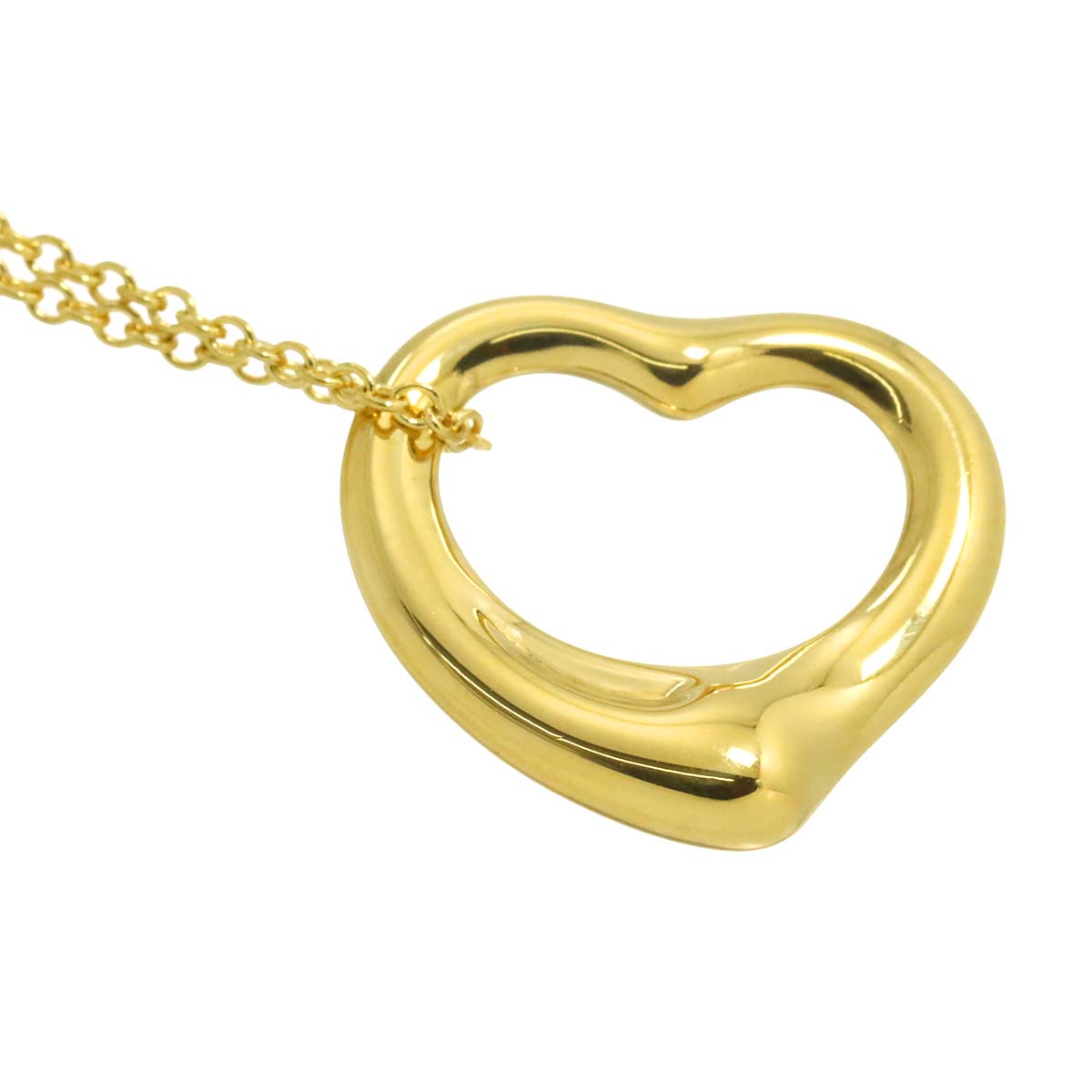 Open Heart Necklace 18K Yellow Gold 750