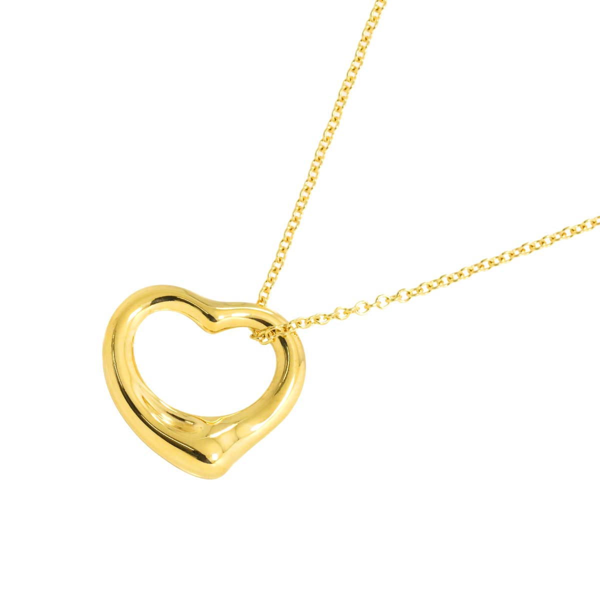 Open Heart Necklace 18K Yellow Gold 750