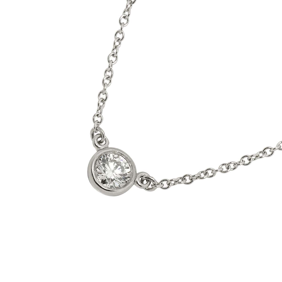 By The Yard Diamond 0.20ct G/VS1/3EX Necklace Platinum