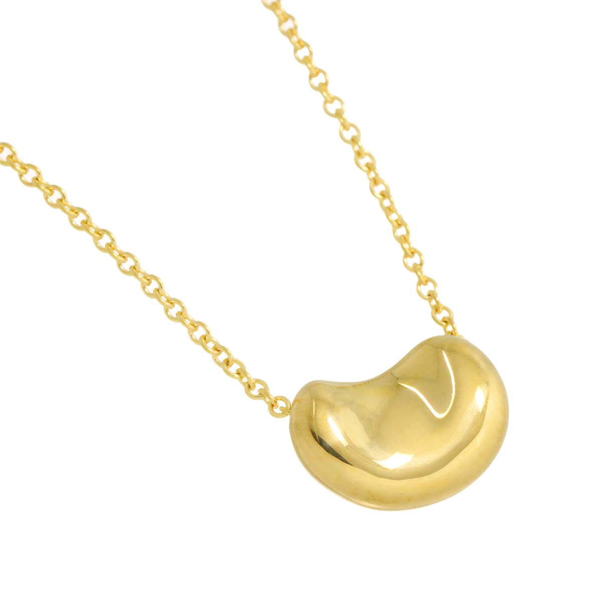 Bean Necklace 18K Yellow Gold 750