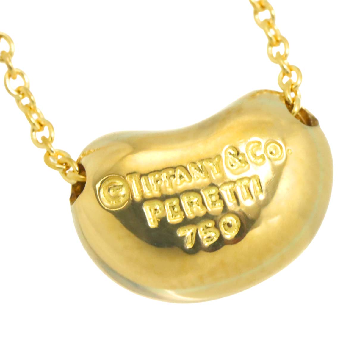 Bean Necklace 18K Yellow Gold 750