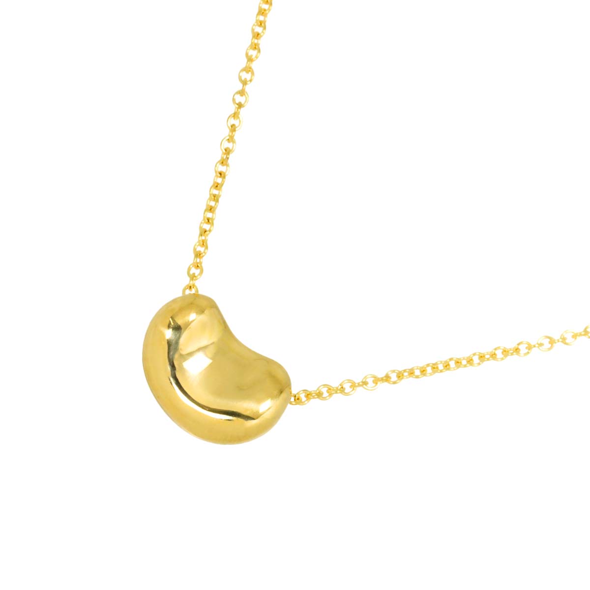 Bean Necklace 18K Yellow Gold 750