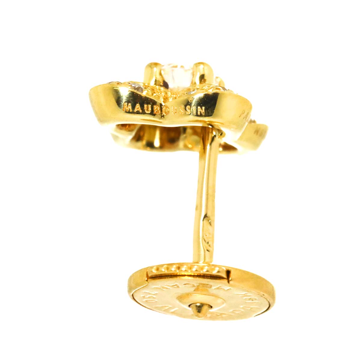 Chance of Love Diamond Earrings Pierced 18K YG 750