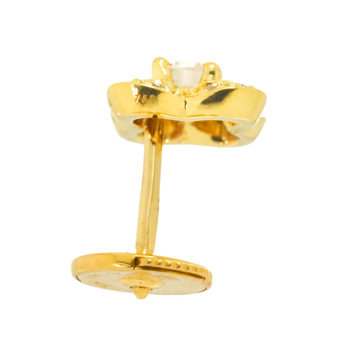 Chance of Love Diamond Earrings Pierced 18K YG 750