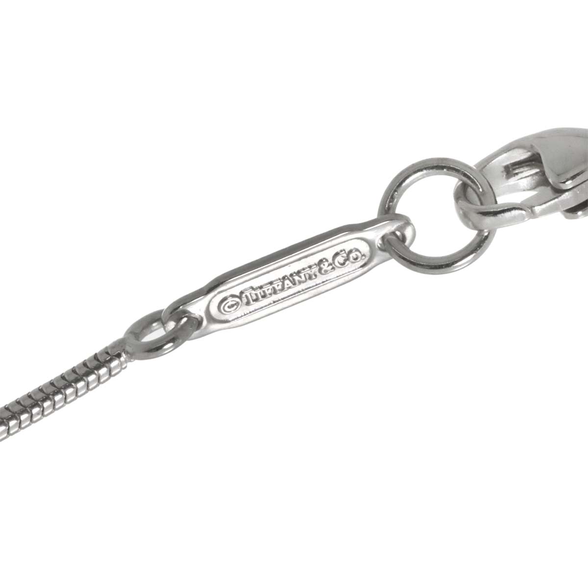 Feather Diamond Necklace 18K WG White Gold 750