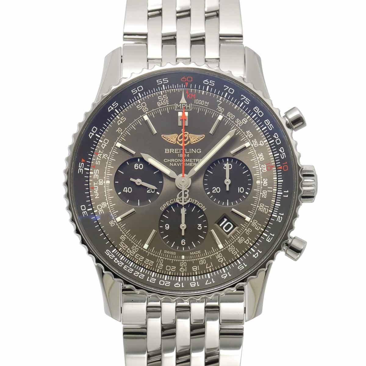 Navitimer01 AB0121 Automatic Gray Dial Mens Watch
