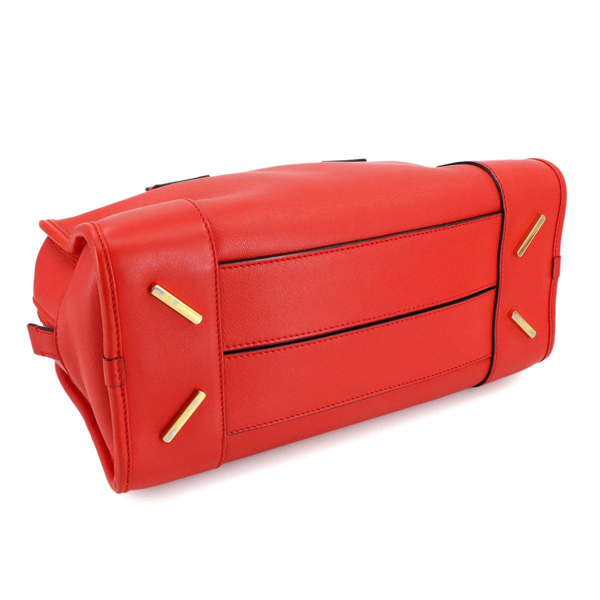 Amazona 28 Hand Shoulder Bag Leather Red Anagram Purse