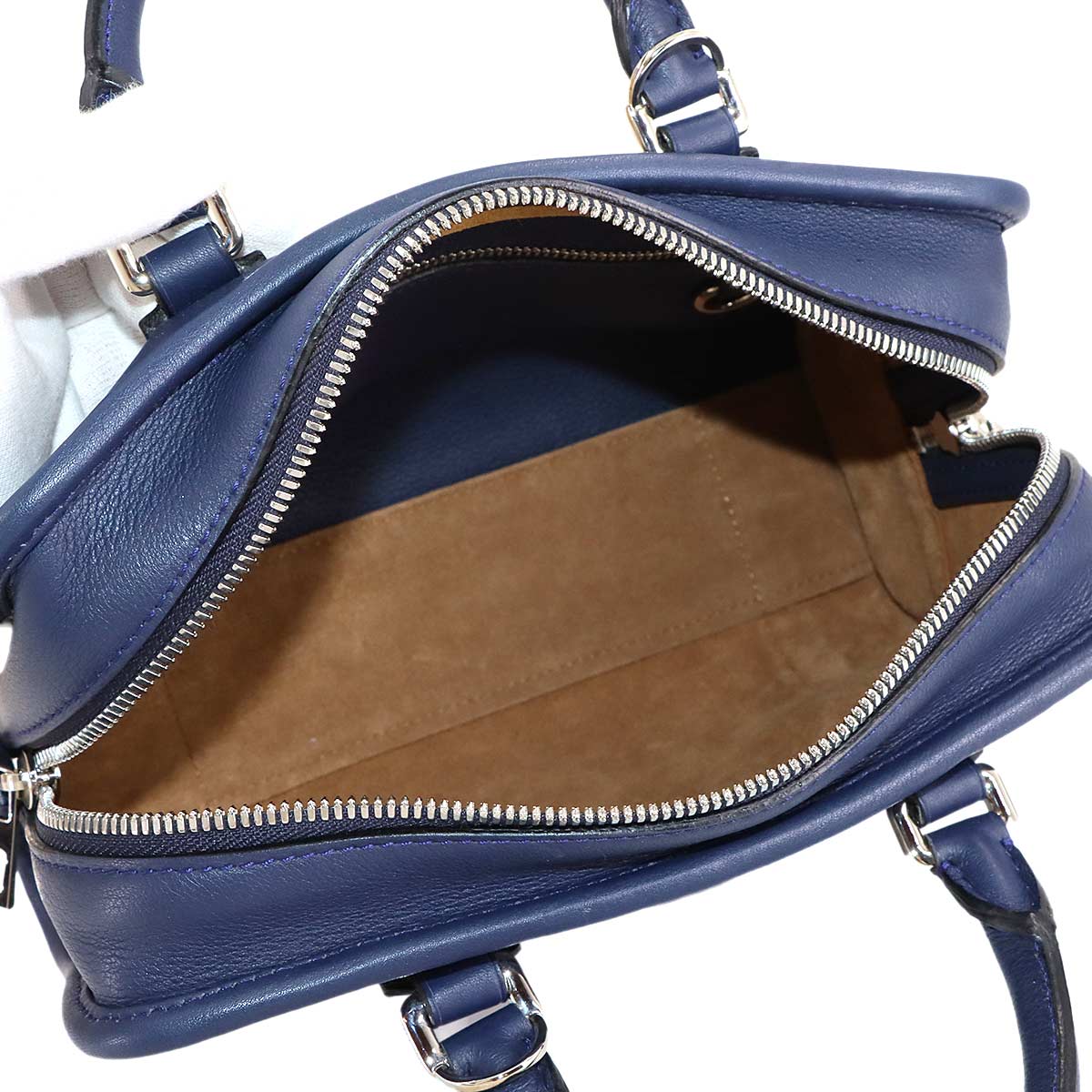 Amazona 23 Hand Bag Leather Navy 352.30.N71 Anagram