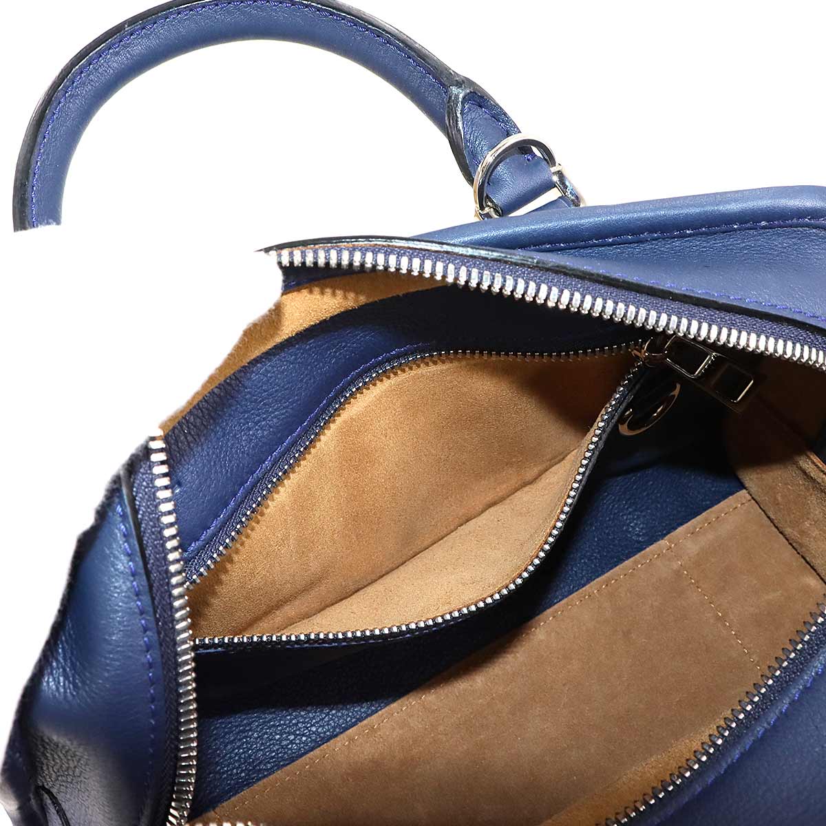 Amazona 23 Hand Bag Leather Navy 352.30.N71 Anagram