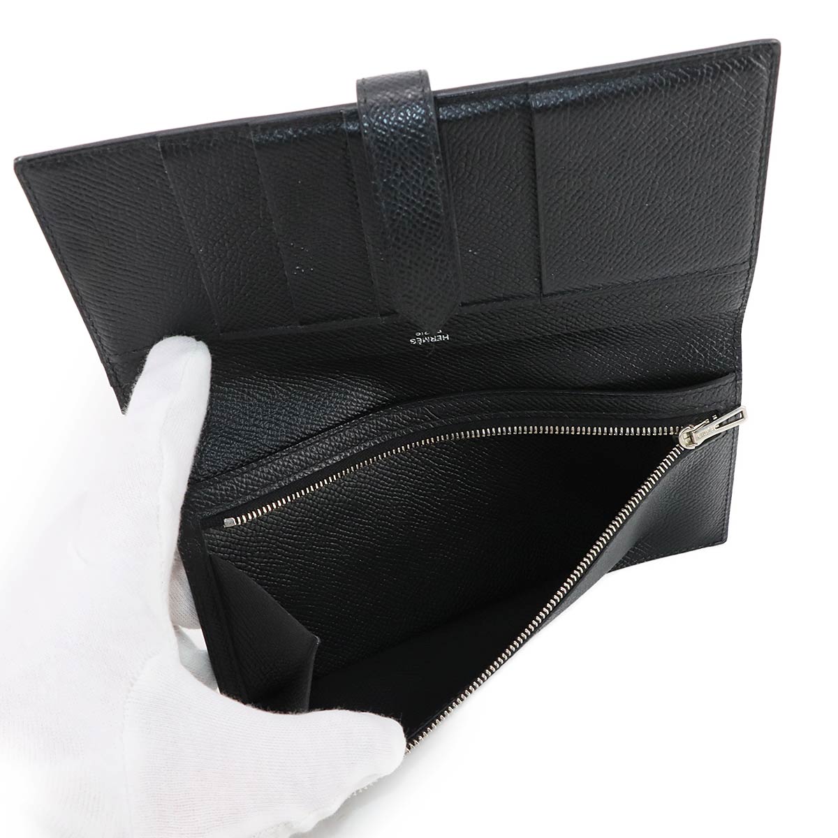 Bearn Classic Long Wallet Epsom Black Purse