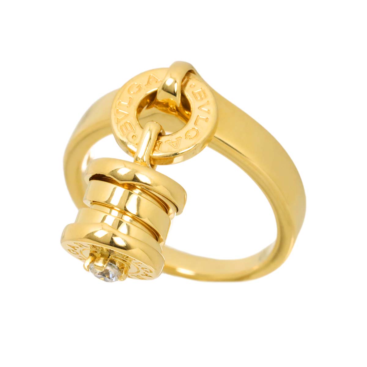 B-ZERO1 Element Diamond Ring 18K YG 750 Size6(US)