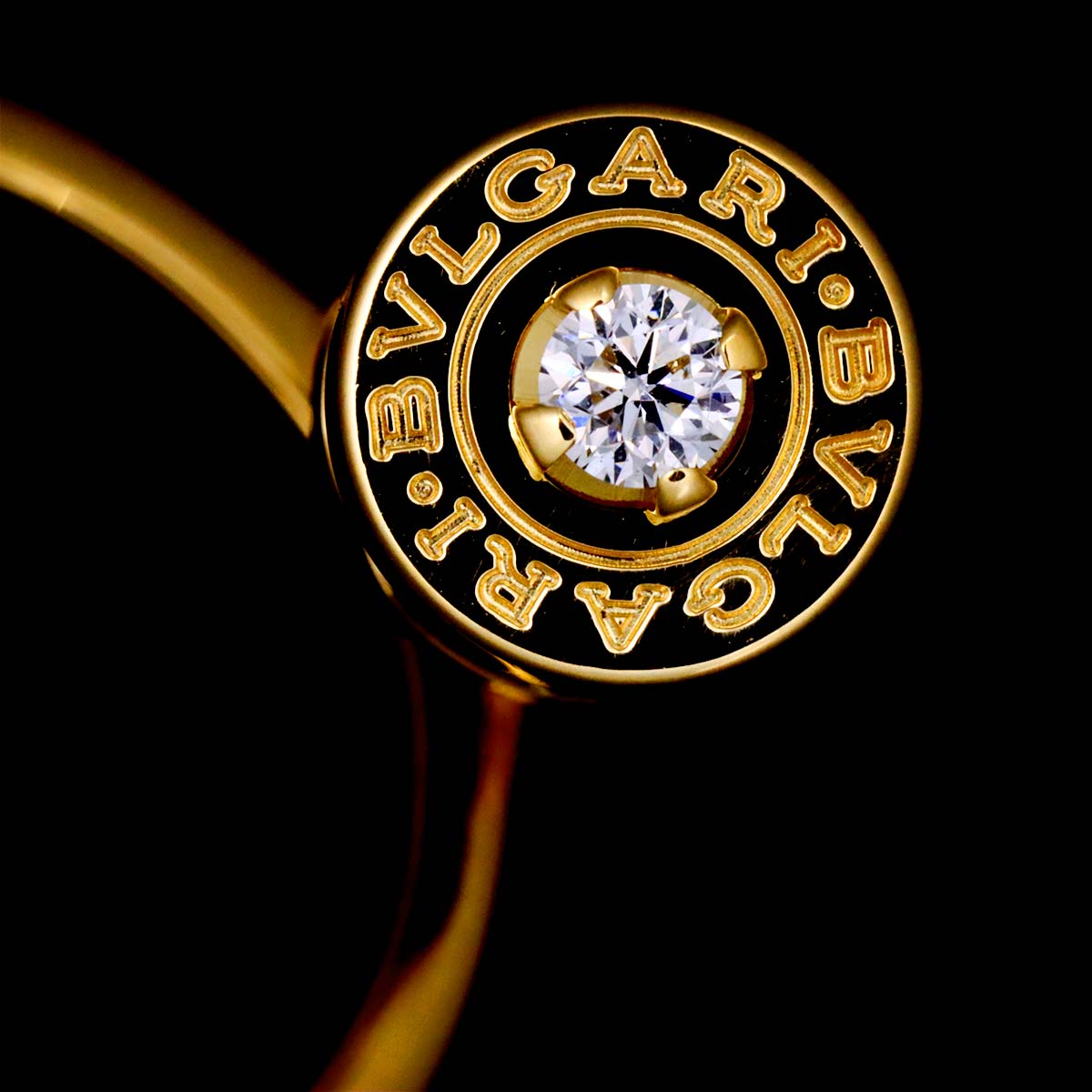 B-ZERO1 Element Diamond Ring 18K YG 750 Size6(US)