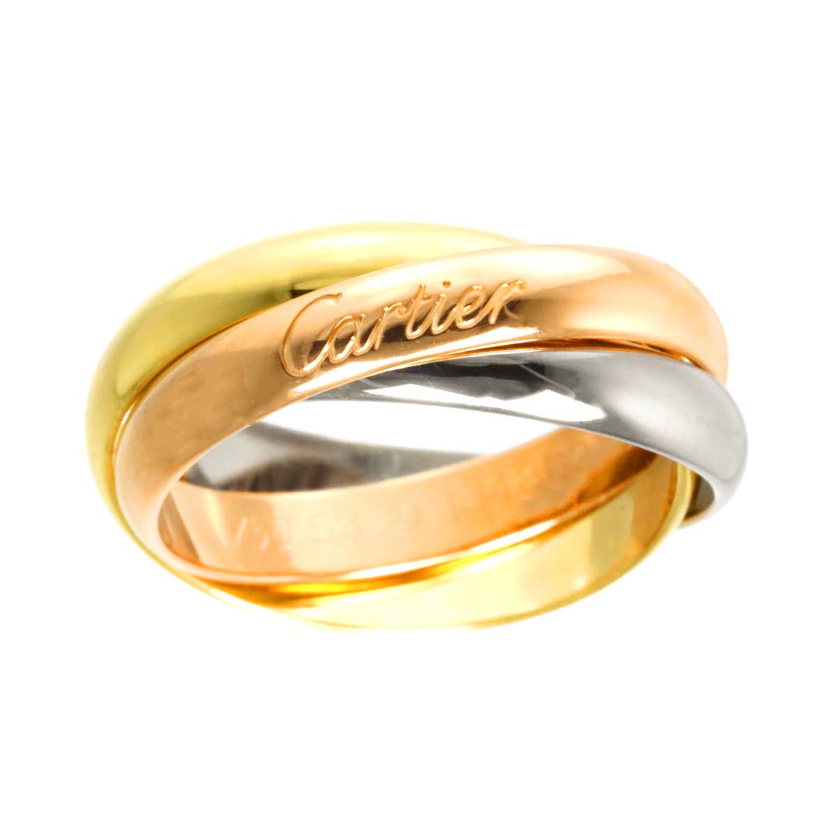 Trinity MM Ring 18K YG WG PG 750 Size53 6-6.25(US)