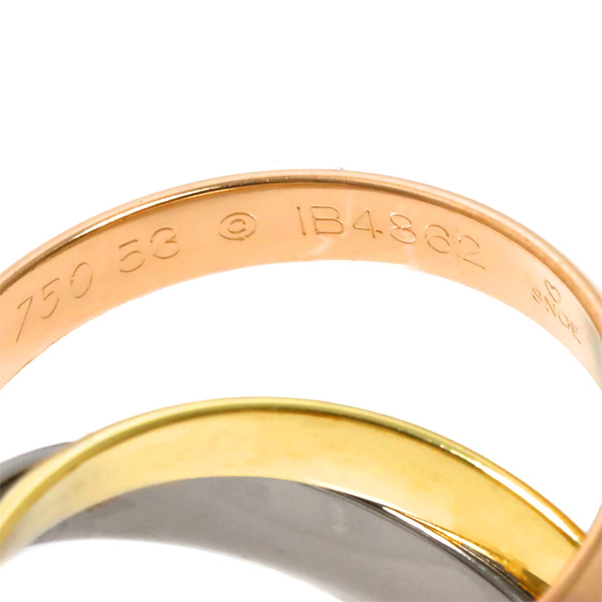 Trinity MM Ring 18K YG WG PG 750 Size53 6-6.25(US)