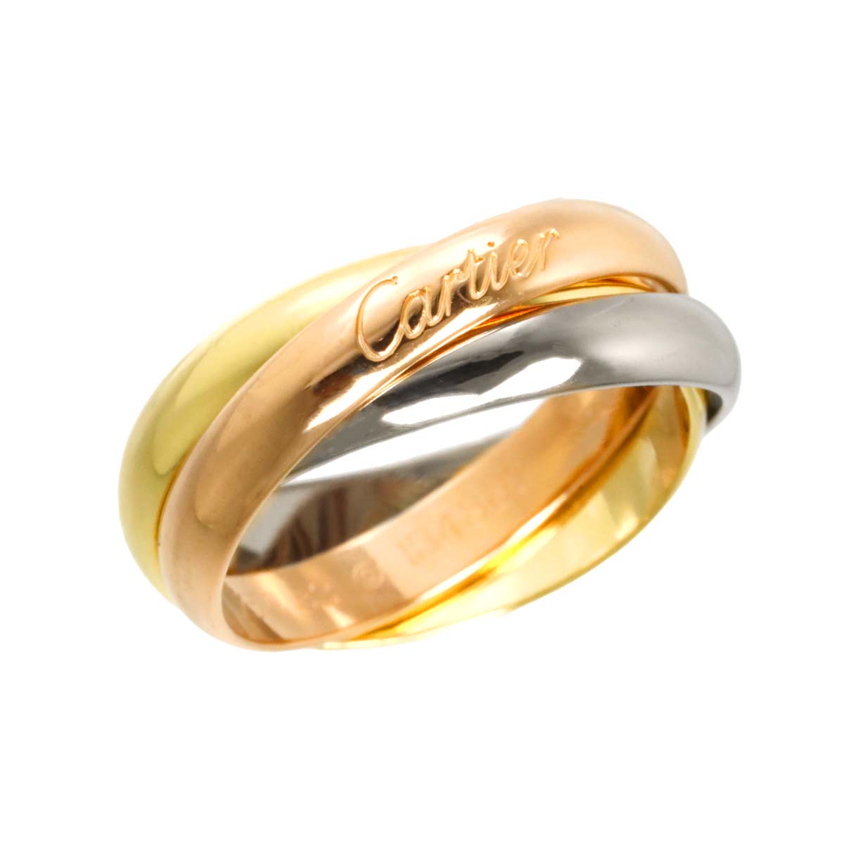 Trinity MM Ring 18K YG WG PG 750 Size53 6-6.25(US)