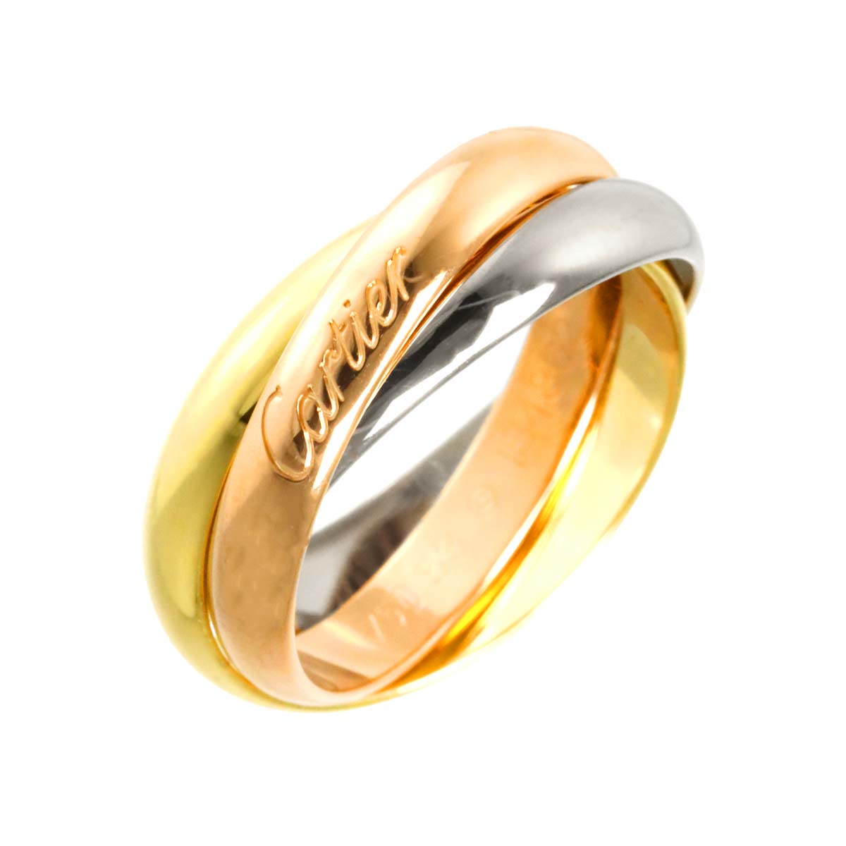 Trinity MM Ring 18K YG WG PG 750 Size53 6-6.25(US)