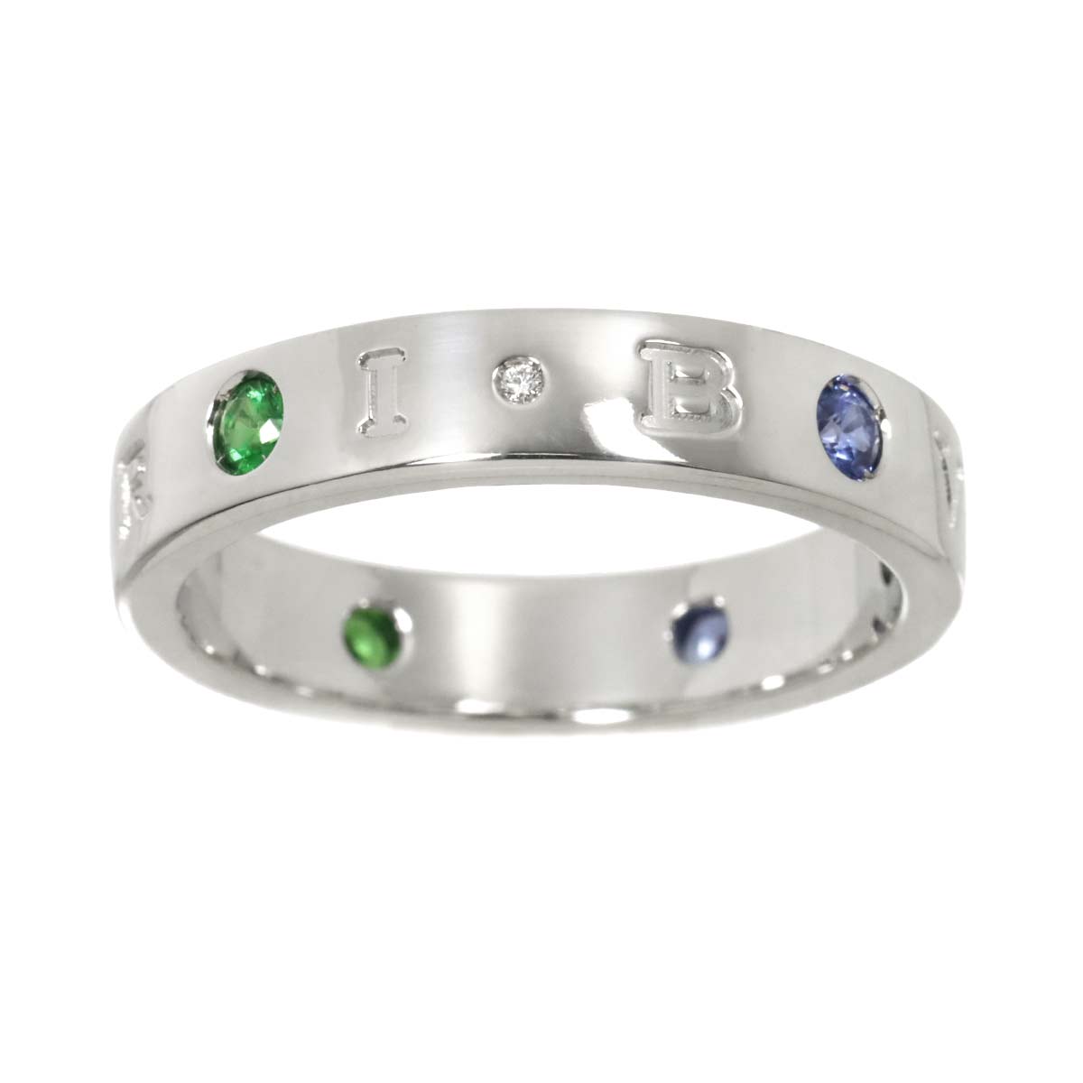 BVLGARI BVLGARI Multi Stone Ring 18K WG 750 size66 11(US)