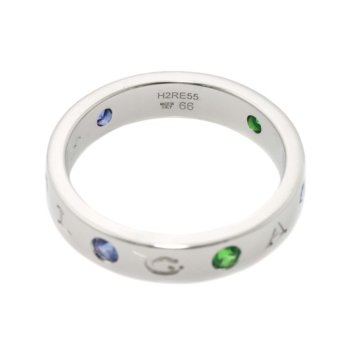 BVLGARI BVLGARI Multi Stone Ring 18K WG 750 size66 11(US)